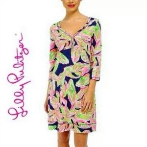 Lilly Pulitzer Palmetto T Shirt Dress Navy M